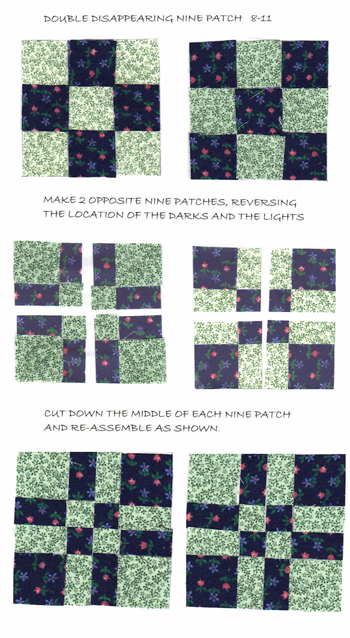 Scrappy Nine Patch Quilt Pattern